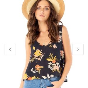 Saltwater Luxe cropped flora tie back summer top